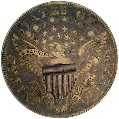 1798 $1 LARGE EAGLE VF35 PCGS CAC REVERSE