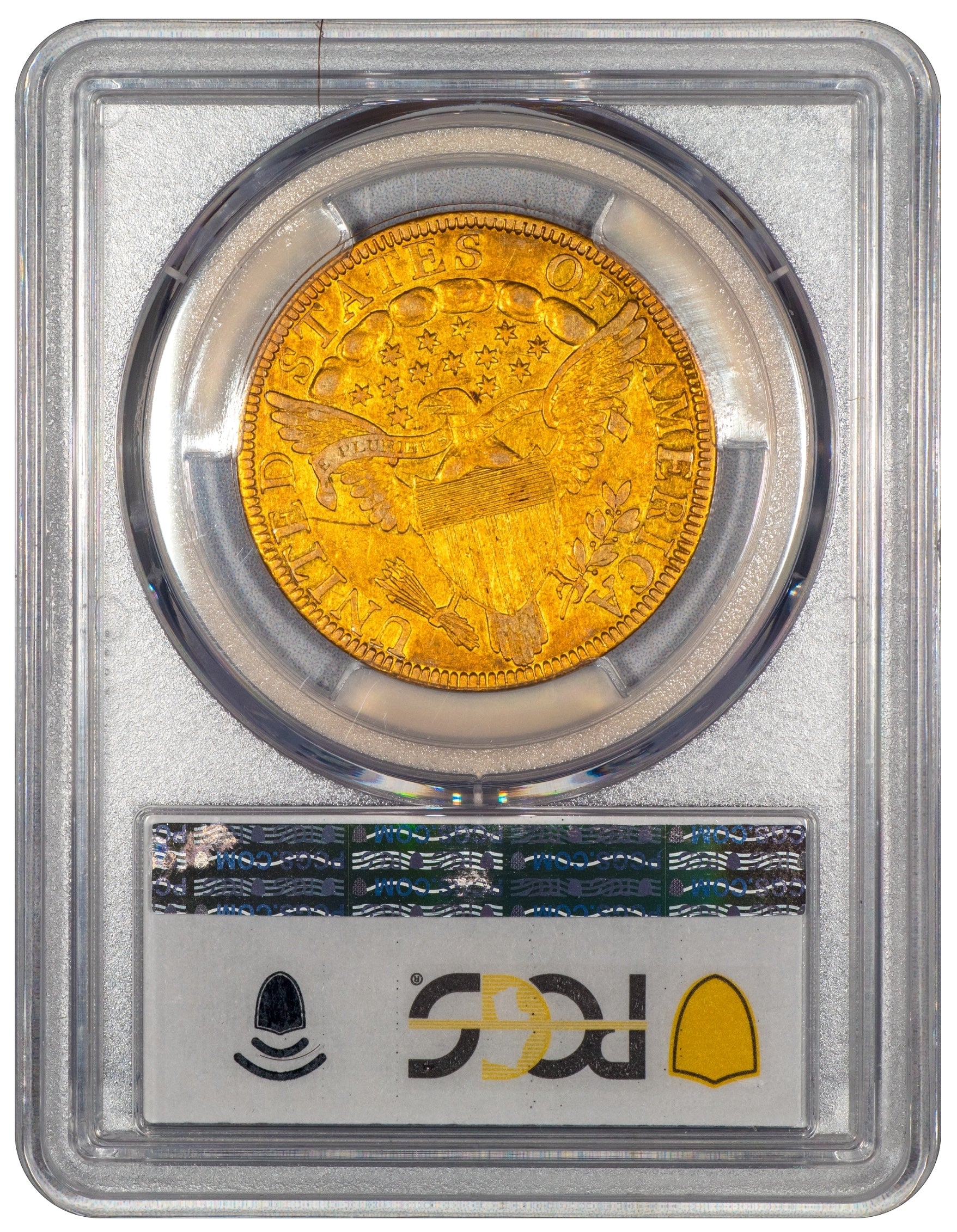 1798/7 $10 DRAPED BUST EAGLE 9X4 STARS VF30 PCGS REVERSE HOLDER