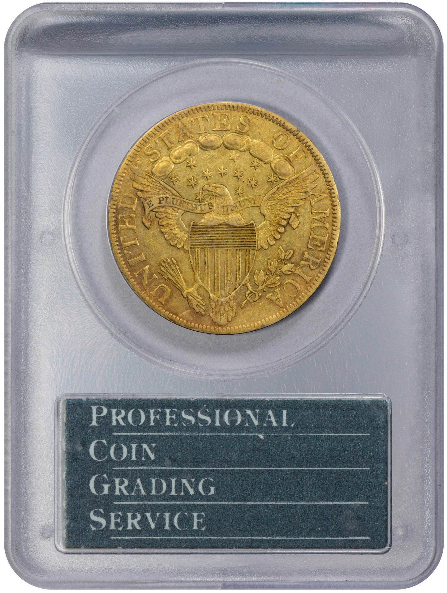 1799 $10 LARGE STARS XF45 OGH RATTLER PCGS CAC OLD REVERSE HOLDER