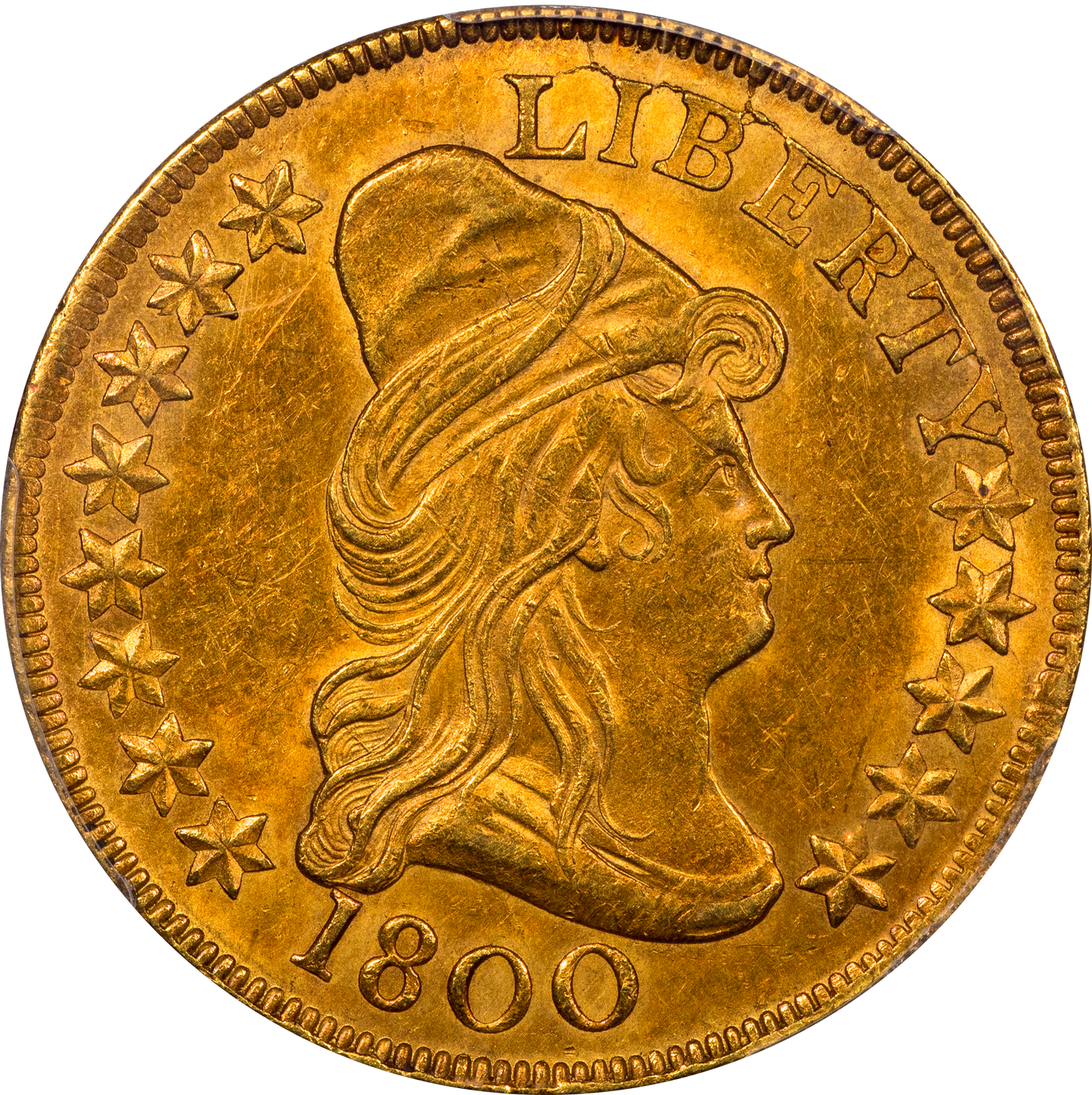 1800 $10 MS61 PCGS CAC