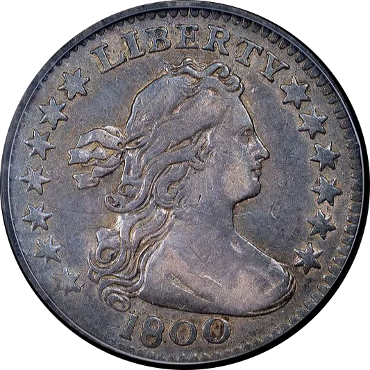 1800 Draped Bust Half Dime H10C VF35 PCGS CAC