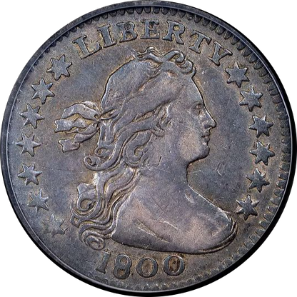 1800 Draped Bust Half Dime H10C VF35 PCGS CAC