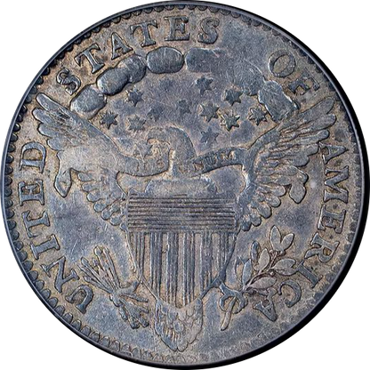1800 Draped Bust Half Dime H10C VF35 PCGS CAC Reverse