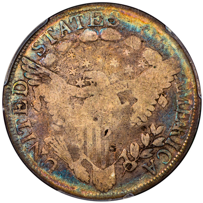 1801 50C DRAPED BUST HALF DOLLAR VG08 PCGS CAC REVERSE