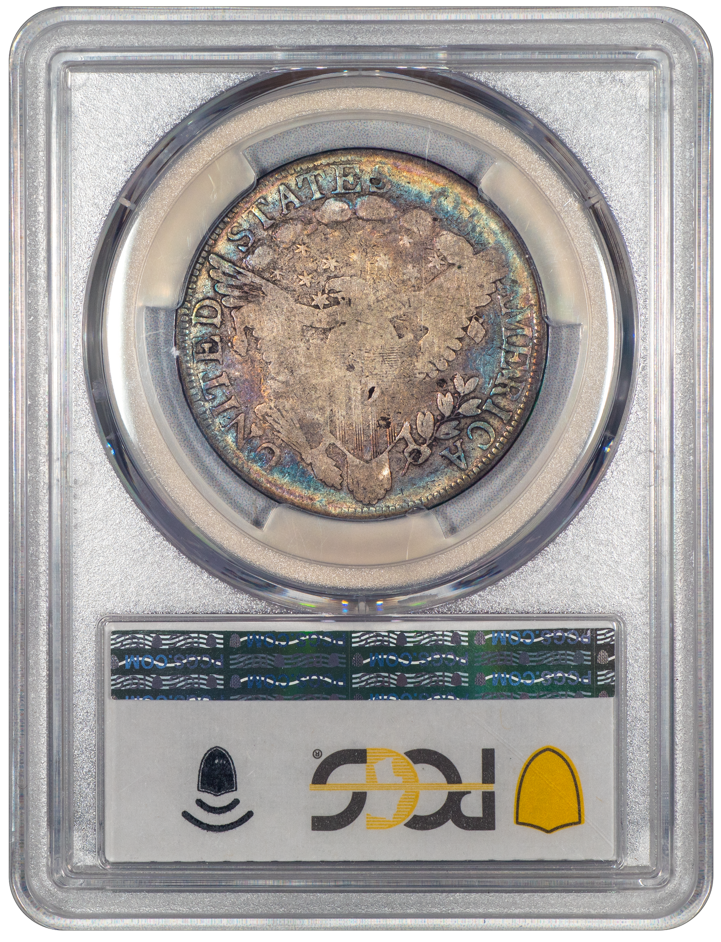 1801 50C DRAPED BUST HALF DOLLAR VG08 PCGS CAC REVERSE HOLDER