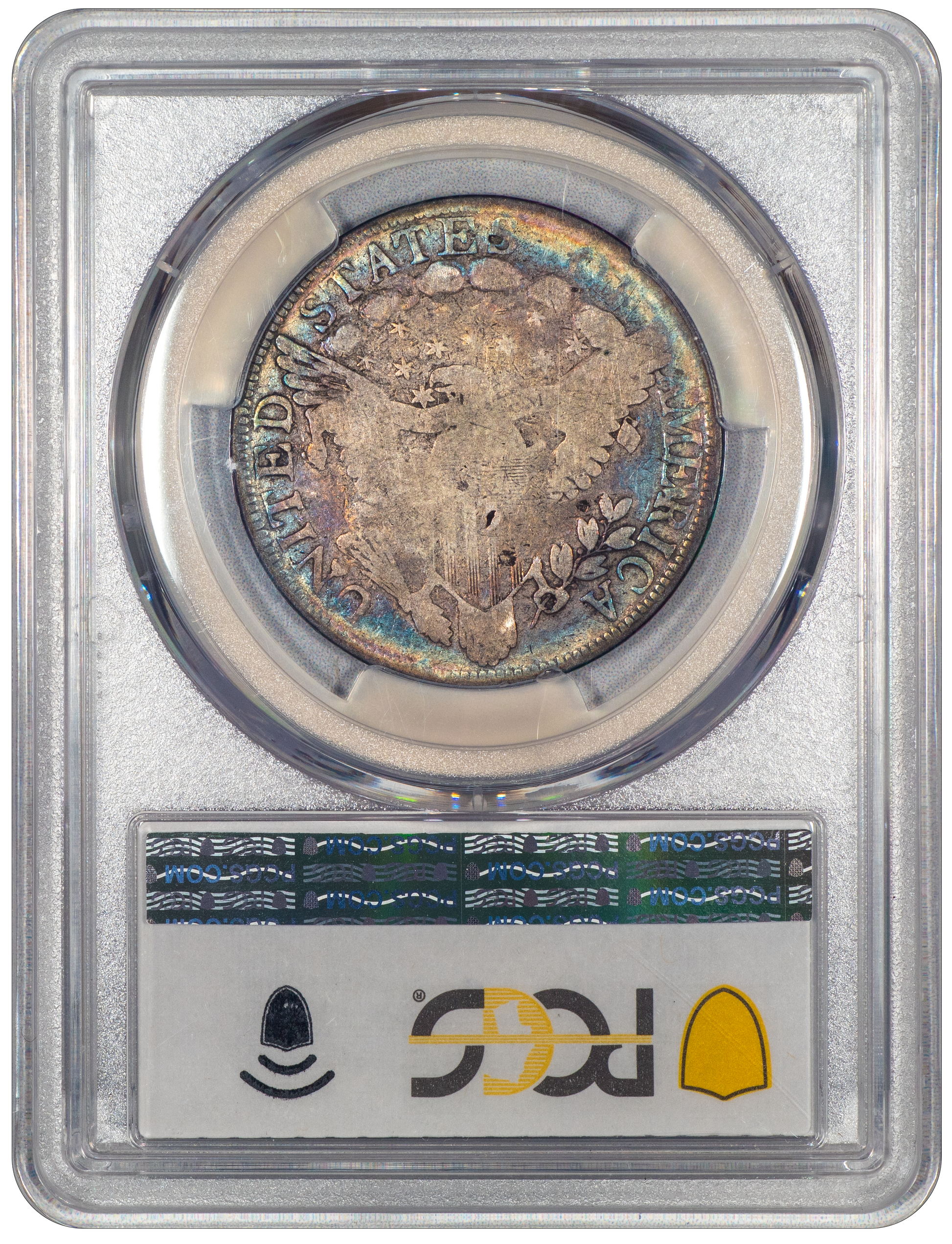 1801 50C DRAPED BUST HALF DOLLAR VG08 PCGS CAC REVERSE HOLDER