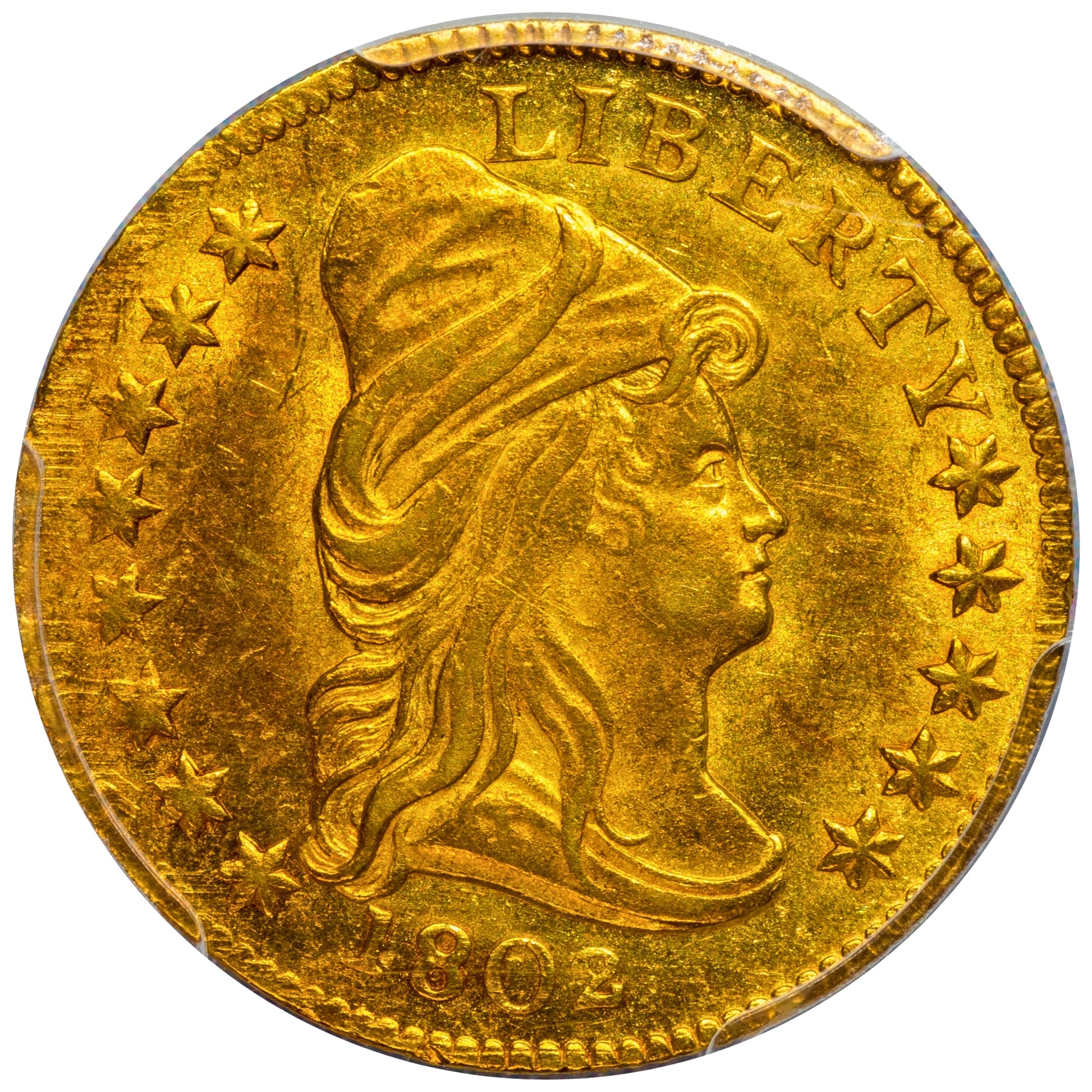 1802/'1' $2.5 MS63 PCGS CAC