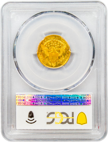 1802/'1' $2.5 MS63 PCGS CAC REVERSE HOLDER
