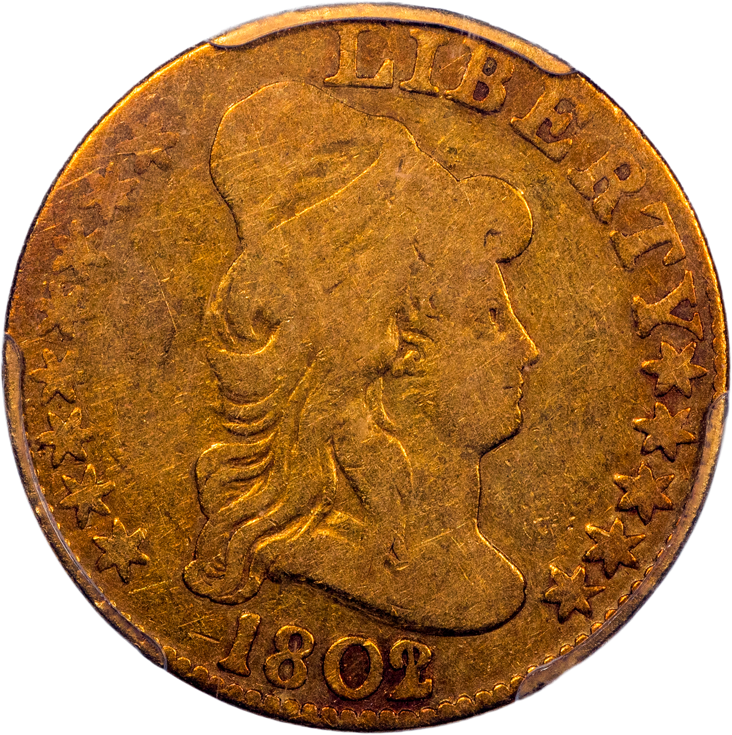 1802/1 $5 VG10 PCGS CAC