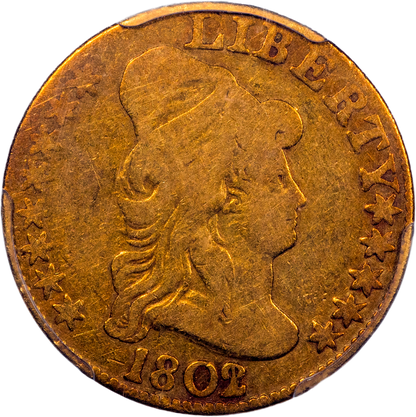 1802/1 $5 VG10 PCGS CAC