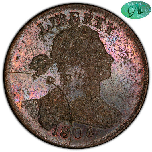 1804 1C PRIVATE RESTRIKE MS66 BN PCGS CAC EX ELIASBERG 1C