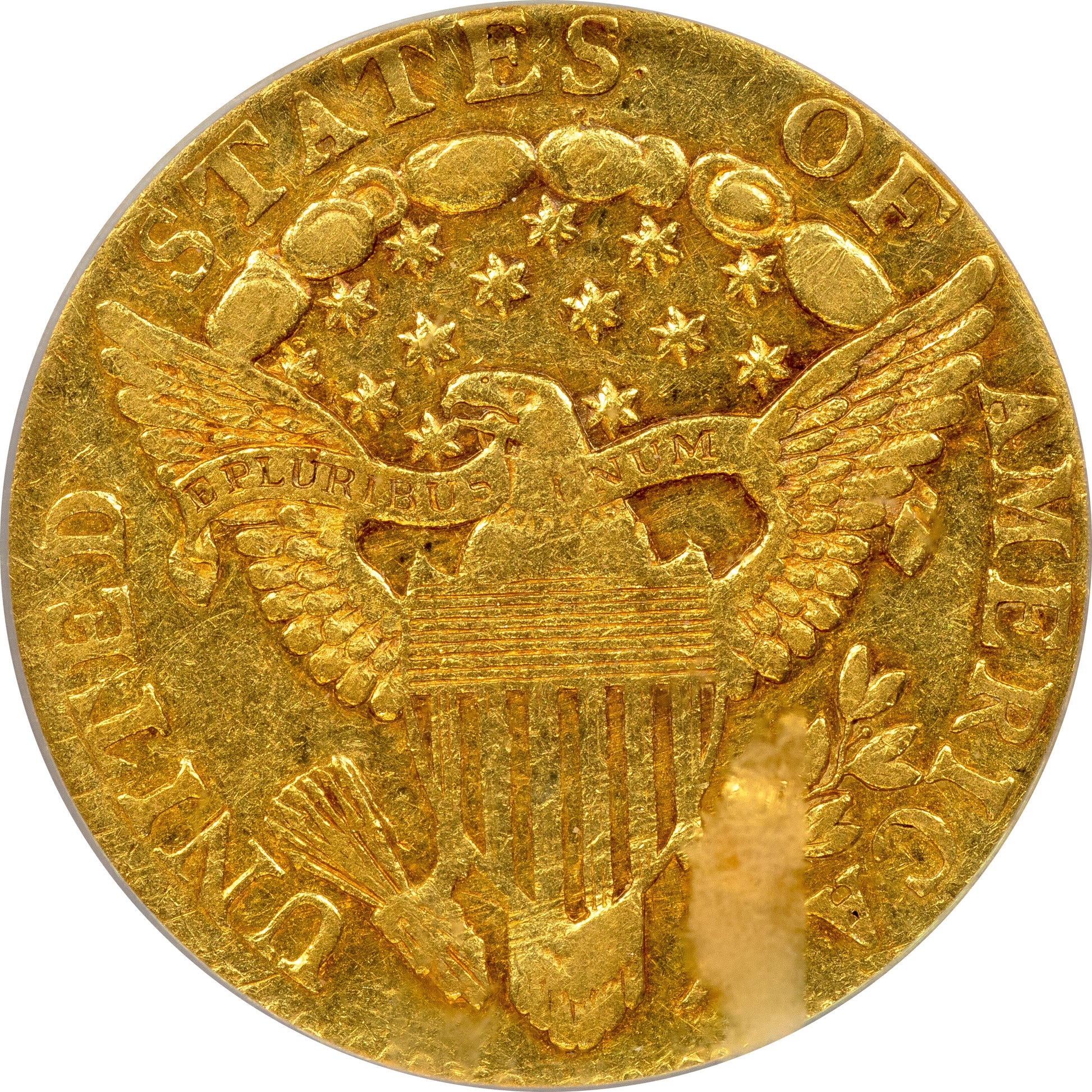 1804 $2.5 14 STARS REVERSE AU53 PCGS CAC REVERSE 