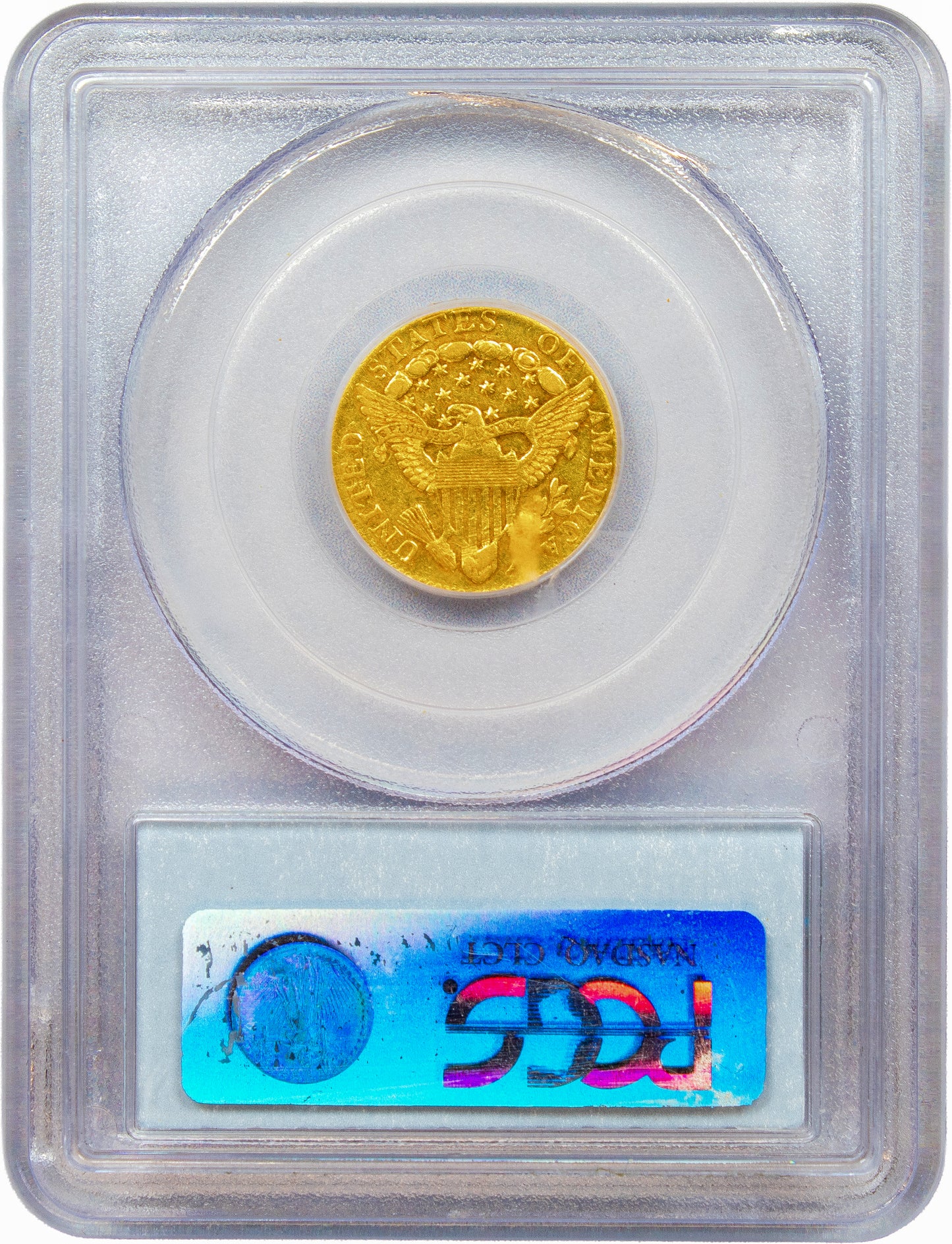 1804 $2.5 14 STARS REVERSE AU53 PCGS CAC REVERSE HOLDER