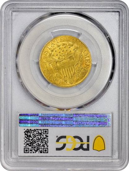 1806 $5 Knobbed 6 7X6 Stars Au53 Pcgs Cac