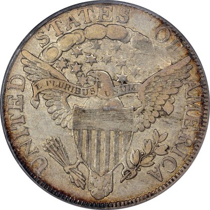 1806 50C KNOB 6 LARGE STARS VF30 PCGS CAC 50C