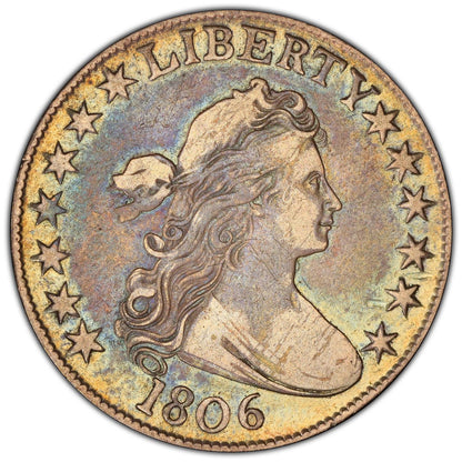 1806 50C POINTED 6 NO STEM VF35 PCGS CAC - Paradime Coins | PCGS NGC CACG CAC Rare US Numismatic Coins For Sale