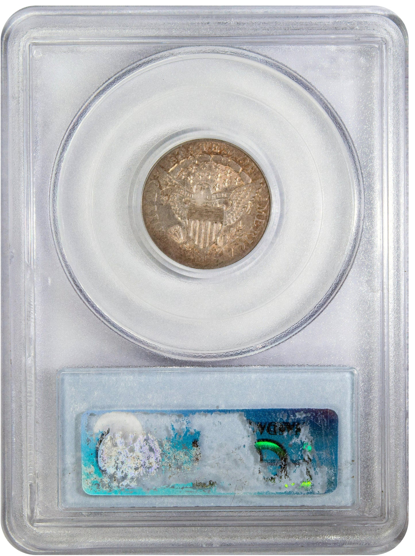 1807 10C AU58 PCGS CAC REVERSE HOLDER