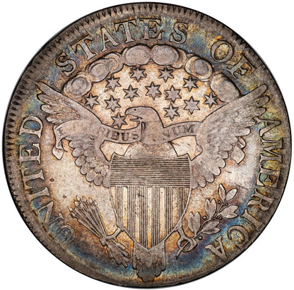 1807 50C DRAPED BUST F15 CACG REV