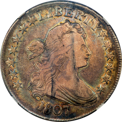 1807 50C DRAPED BUST VF25 NGC