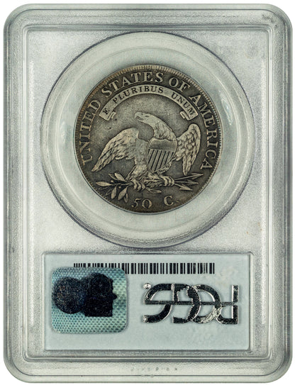 1807 50C Capped Bust Half Dollar LARGE STARS 50/20 VF25 PCGS CAC