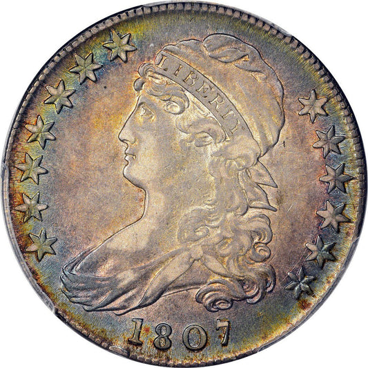 1807 50C LARGE STARS XF45 PCGS CAC - Paradime Coins | PCGS NGC CACG CAC Rare US Numismatic Coins For Sale