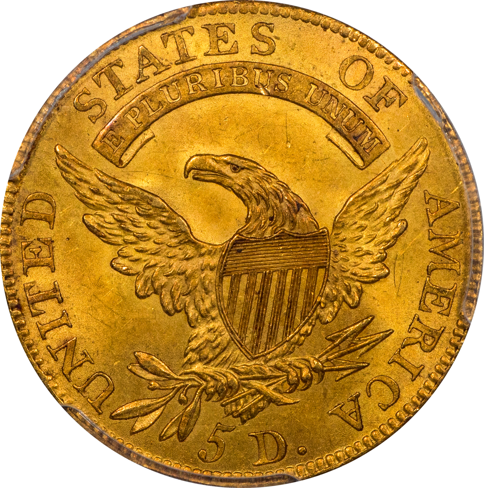 1807 $5 CAPPED BUST MS63+ PCGS CAC – Paradime Coins