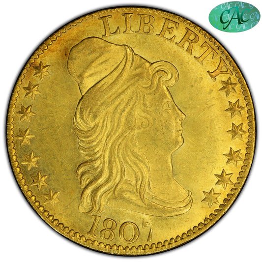 1807 Draped Bust $5 Ms63 Pcgs Cac