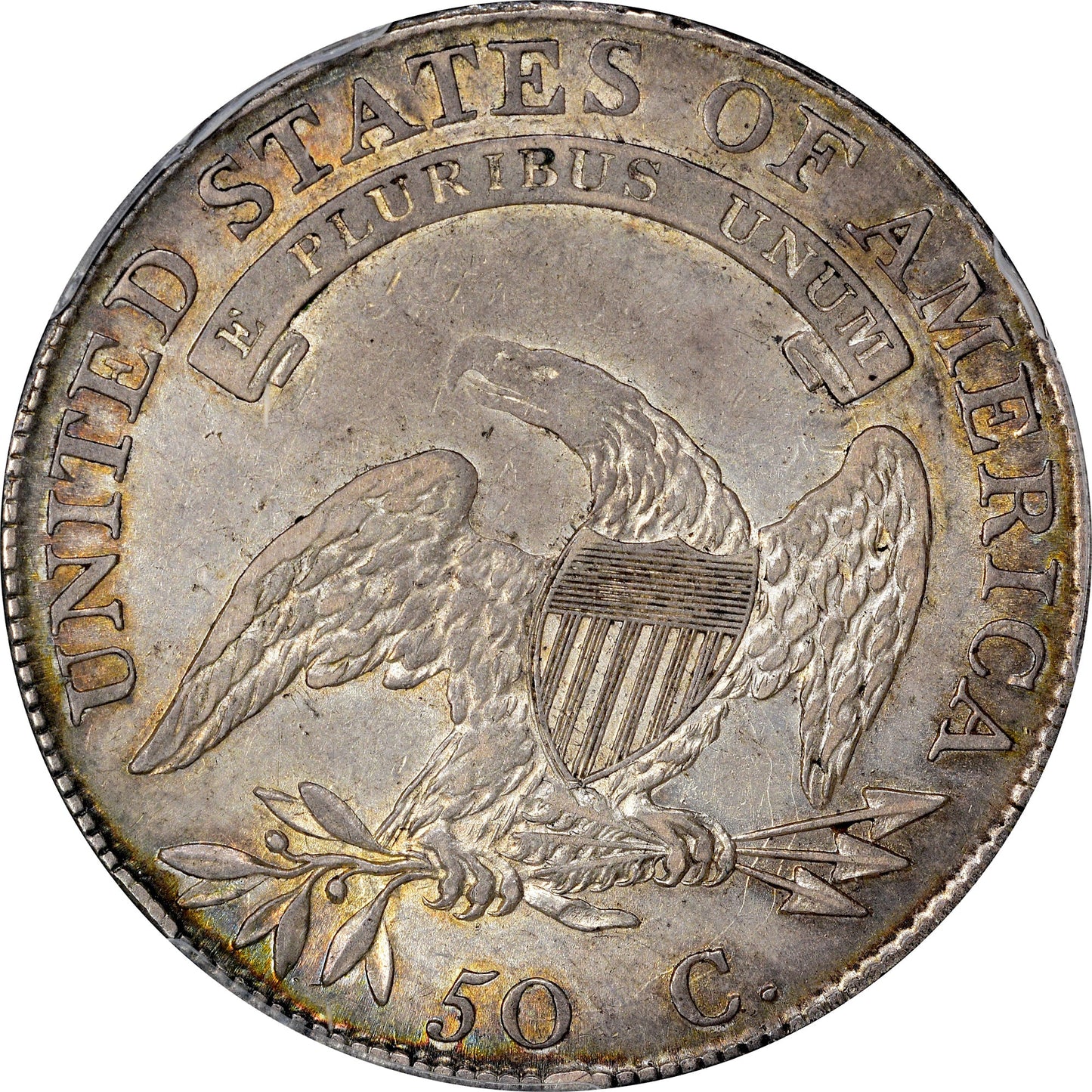 1808/7 50C Au53 Pcgs Cac