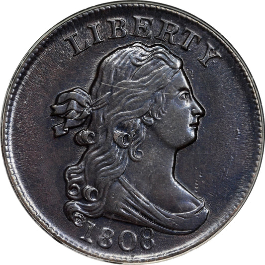 1808 1/2C AU55 OGH PCGS