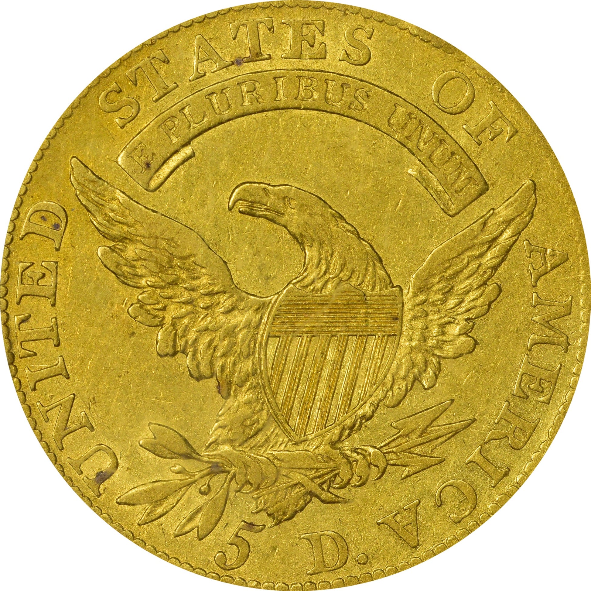 1808 $5 VF35 OGH PCGS REV