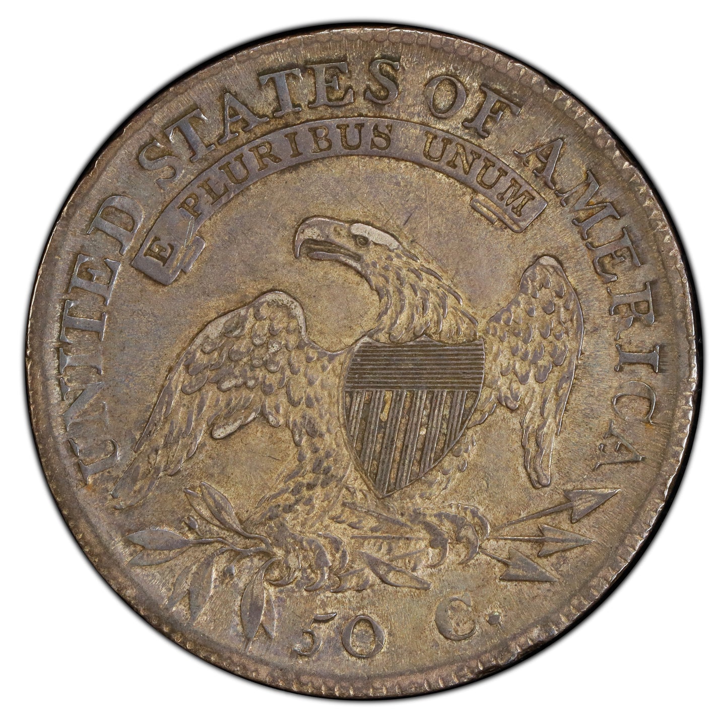 1811 50C LARGE 8 XF45+ PCGS CAC