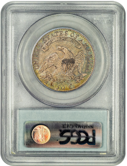 1813 50C AU53 PCGS CAC REVERSE HOLDER