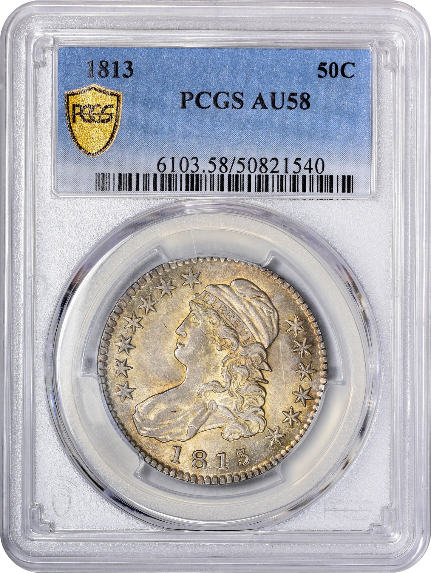 1813 50C AU58 PCGS