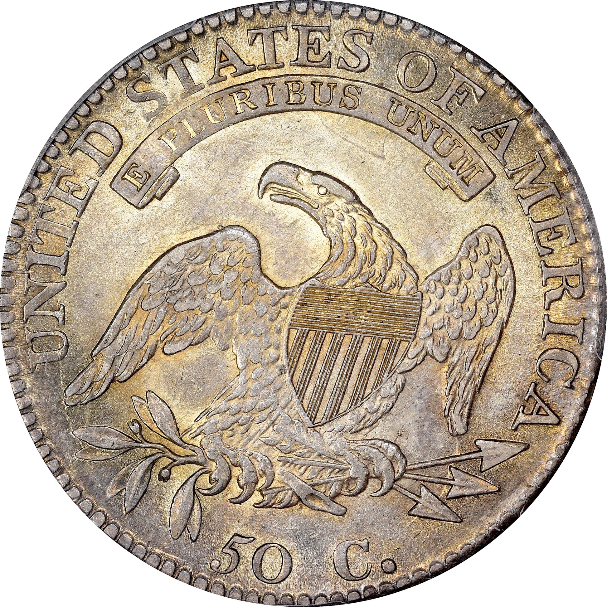 1813 50C AU58 PCGS