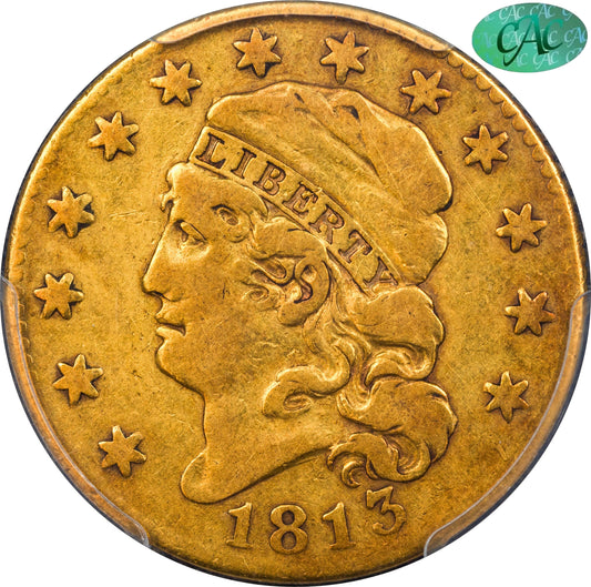 1813 $5 VF20 PCGS CAC $5