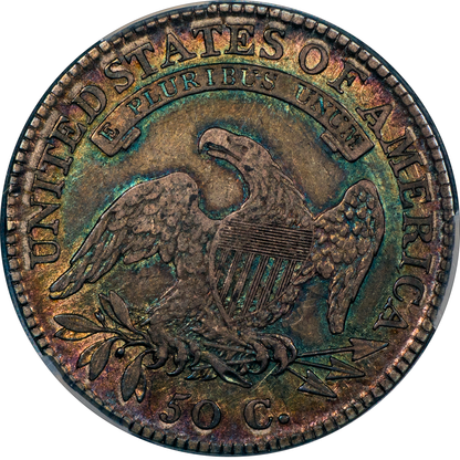 1815/2 Capped Bust Half Dollar 50C XF45+ CACG Reverse