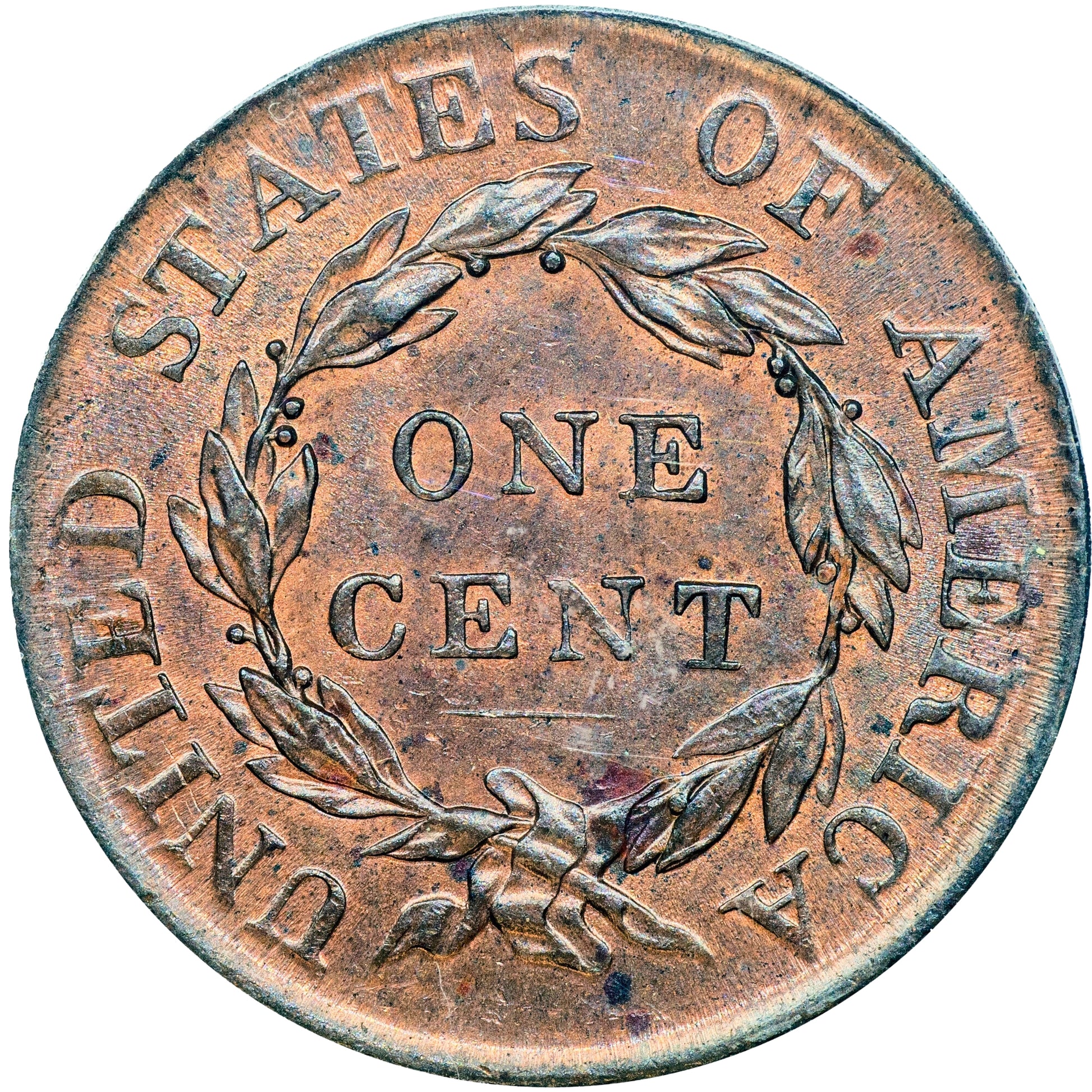 1818 1C MS64 BN PCGS CAC REVERSE