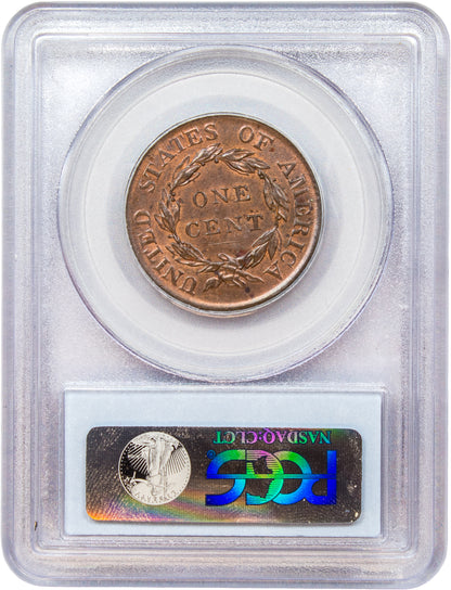 1818 1C MS64 BN PCGS CAC REVERSE HOLDER