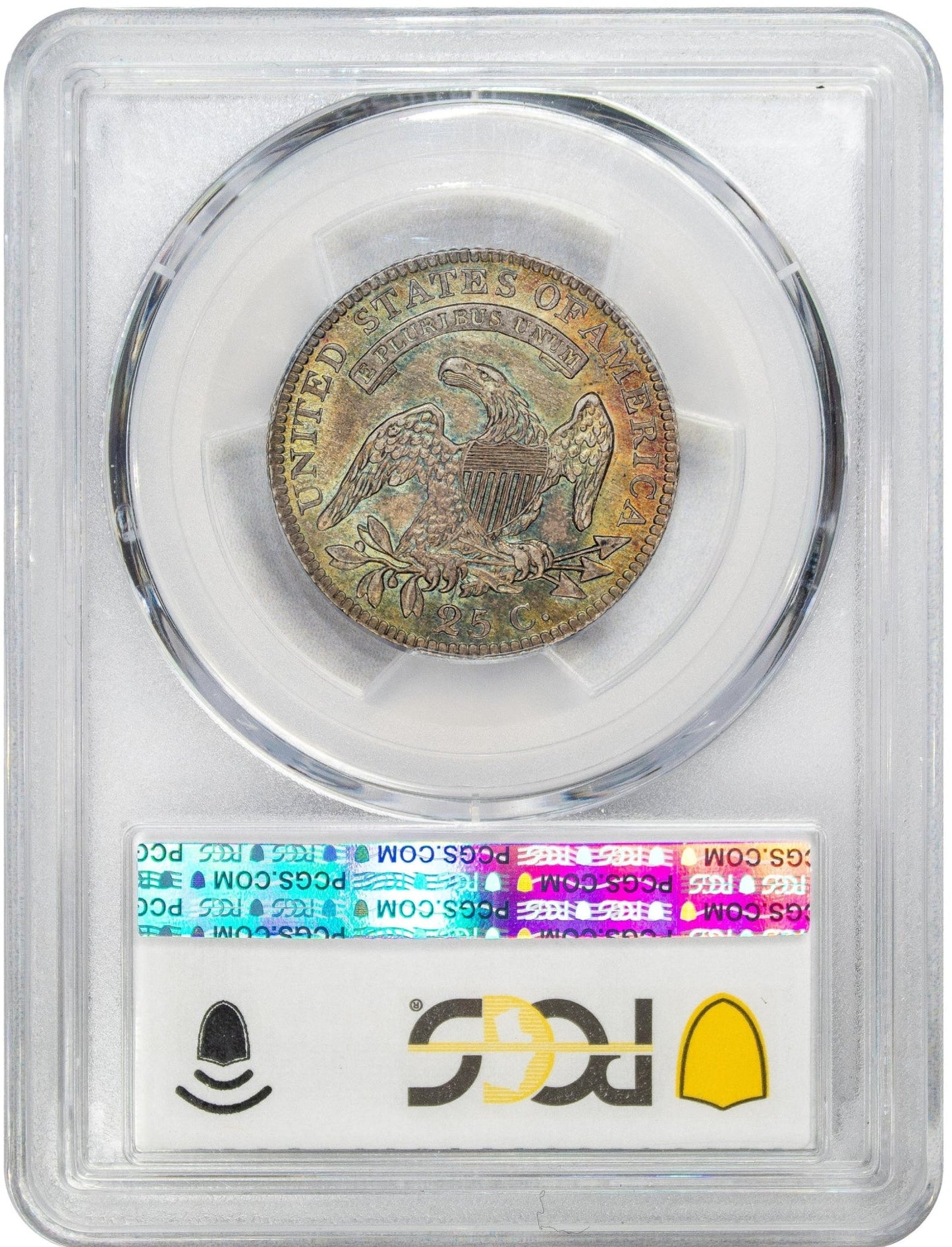 1818 25C AU58+ PCGS CAC 25C