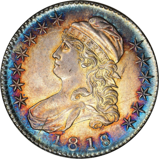 1818/7 50C LARGE 8 MS64 NGC OH CAC - Paradime Coins | PCGS NGC CACG CAC Rare US Numismatic Coins For Sale