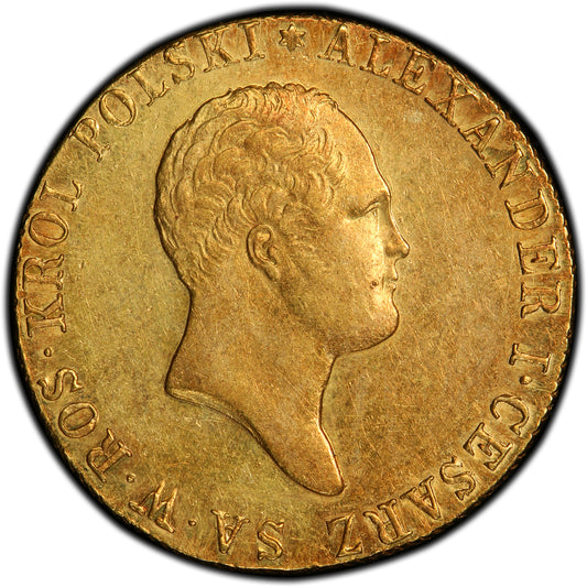 1818 POLAND IB 50 ZLOYT AU58 PCGS