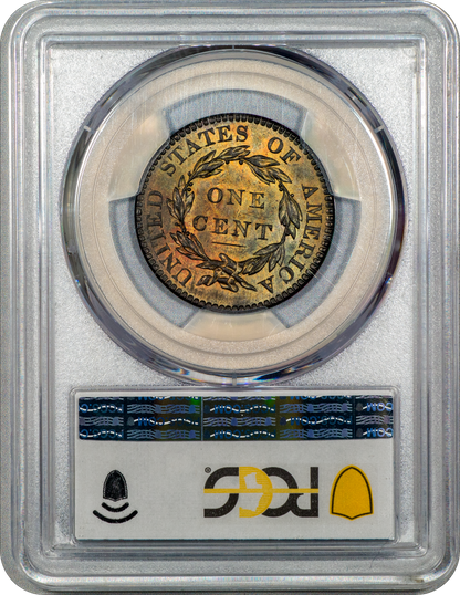 1819 Coronet Head Cent 1C N-8  MS63 BN PCGS EX NAFTZGER-DENMAN REVERSE HOLDER