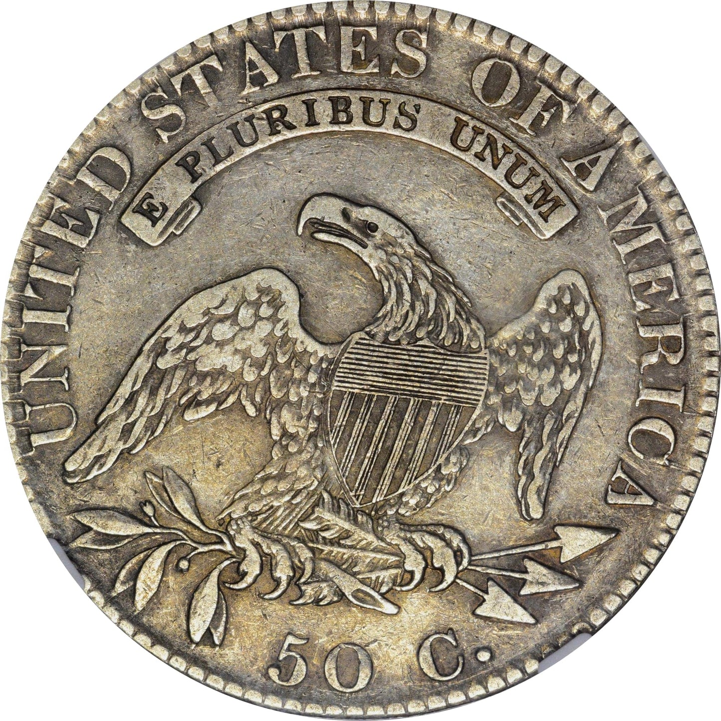 1820 50C O-107 NO SERIFS XF40 NGC