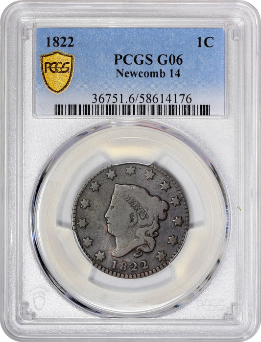 1822 1C N-14 G06 PCGS