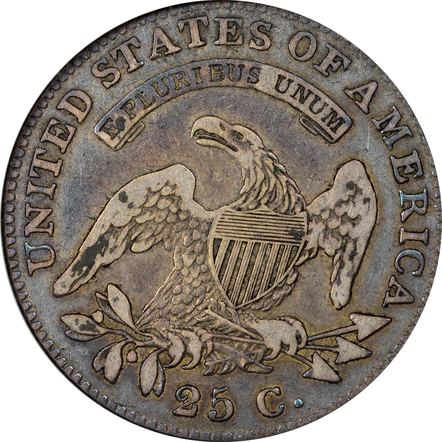 1822 25C VF20 OH ANACS REV