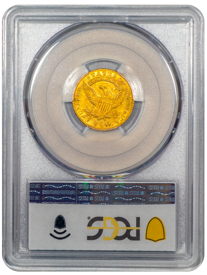 1824/1 Capped Bust Quarter Eagle $2.5 MS62 PCGS Reverse Holder