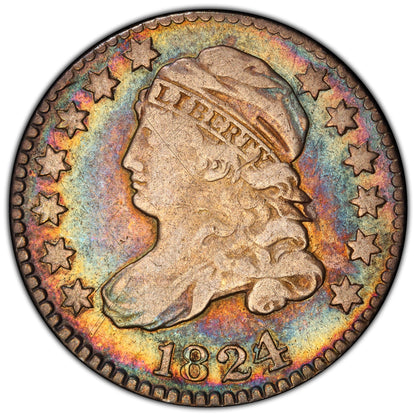 1824/2 10C VF20 PCGS