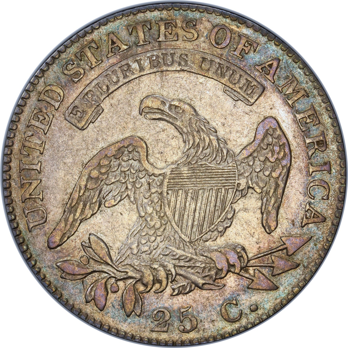 1825/4/(2) 25C B-3 Xf40 Pcgs Cac