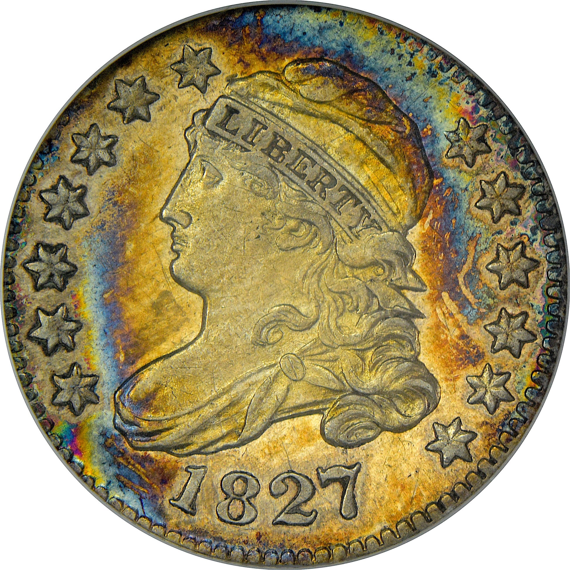 1827 10C JR-6 AU55 PL OH ANACS