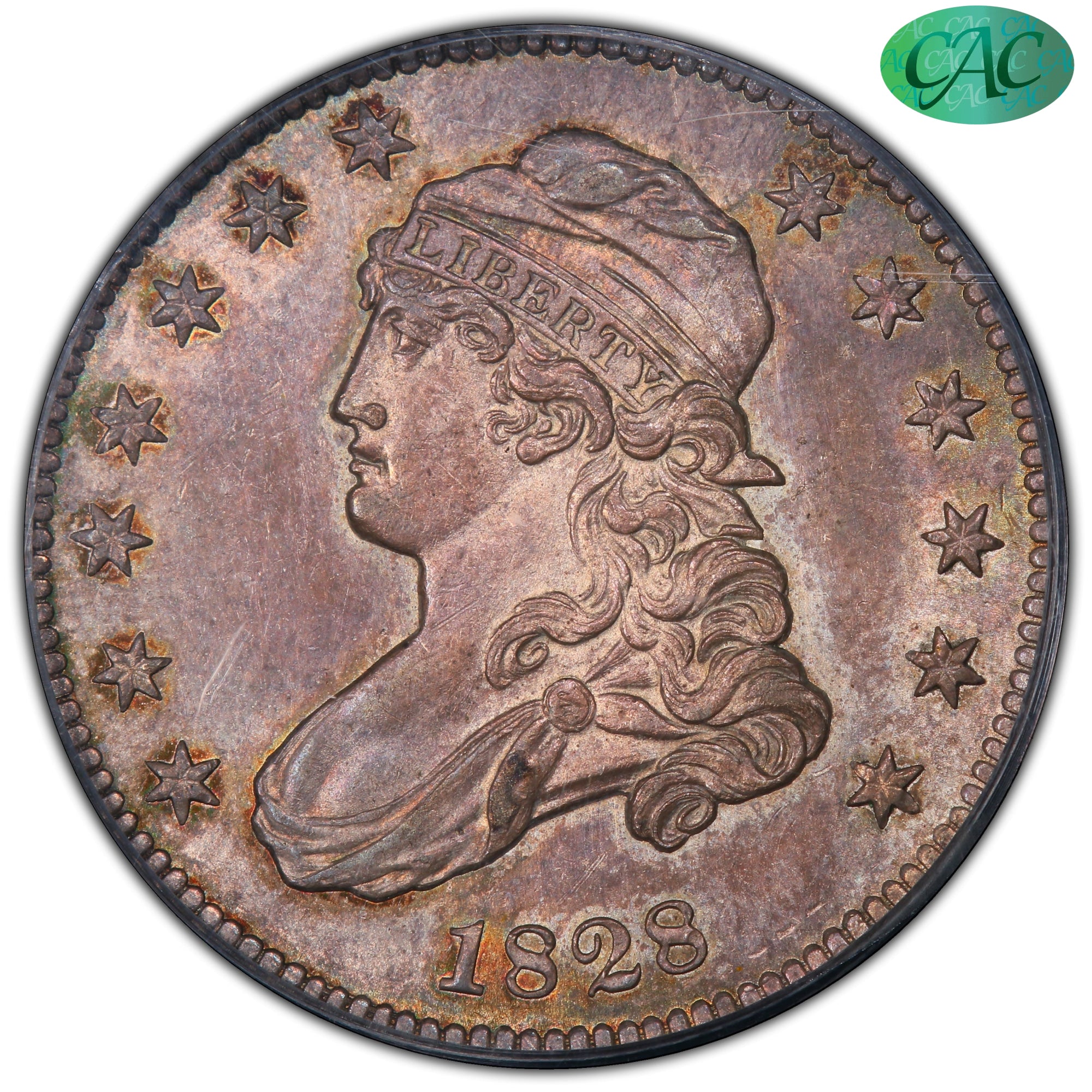1828 25C MS64 PCGS CAC